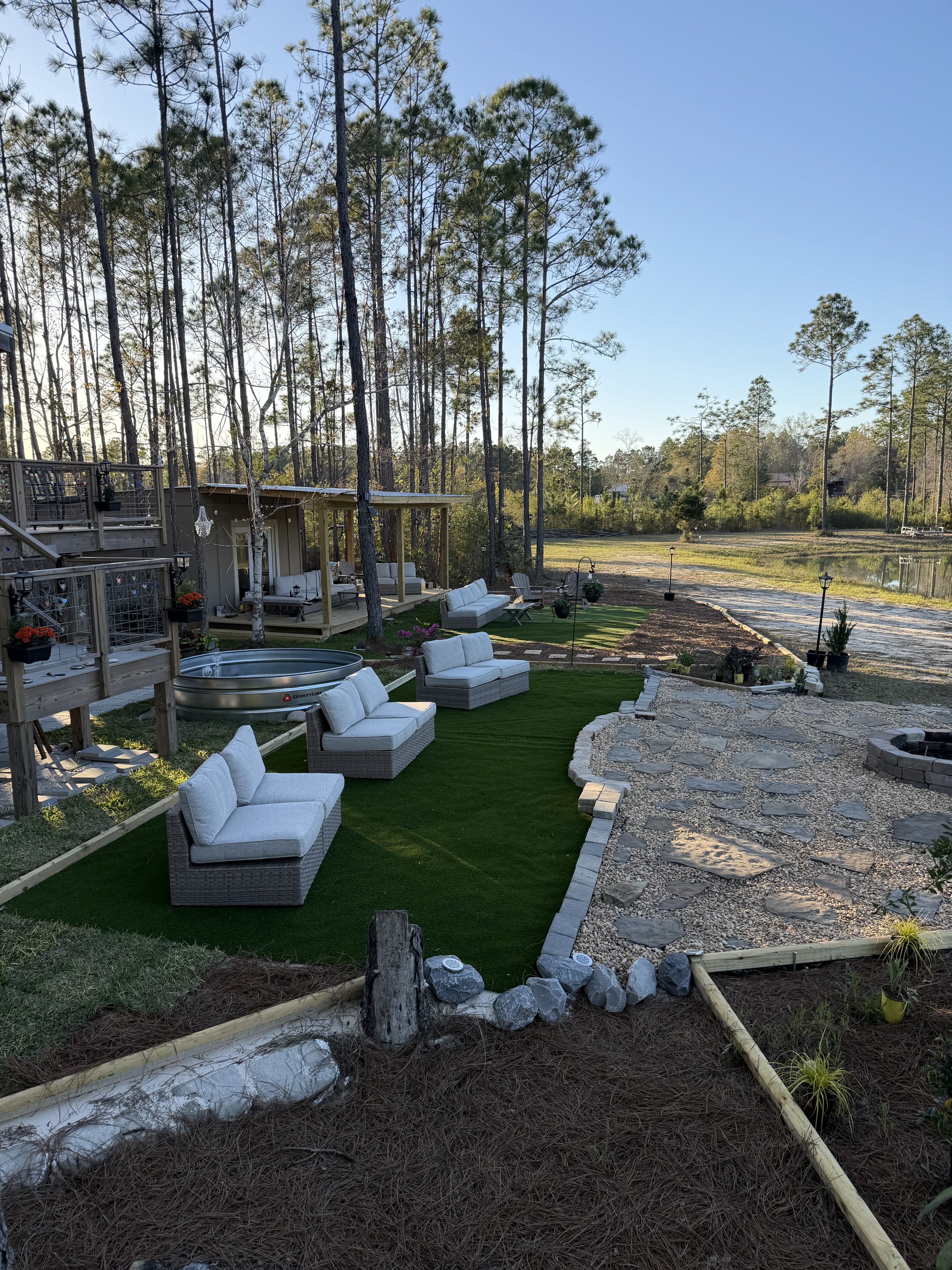 Water + Woods is an outdoor wedding and event venue in Gulf Shores, Alabama near Orange Beach and The Wharf.