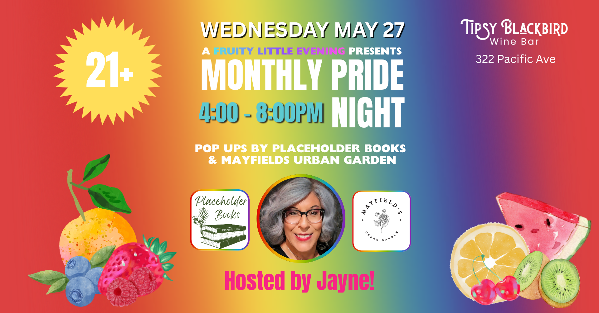 Fruity Little Evening - Monthly Pride Night