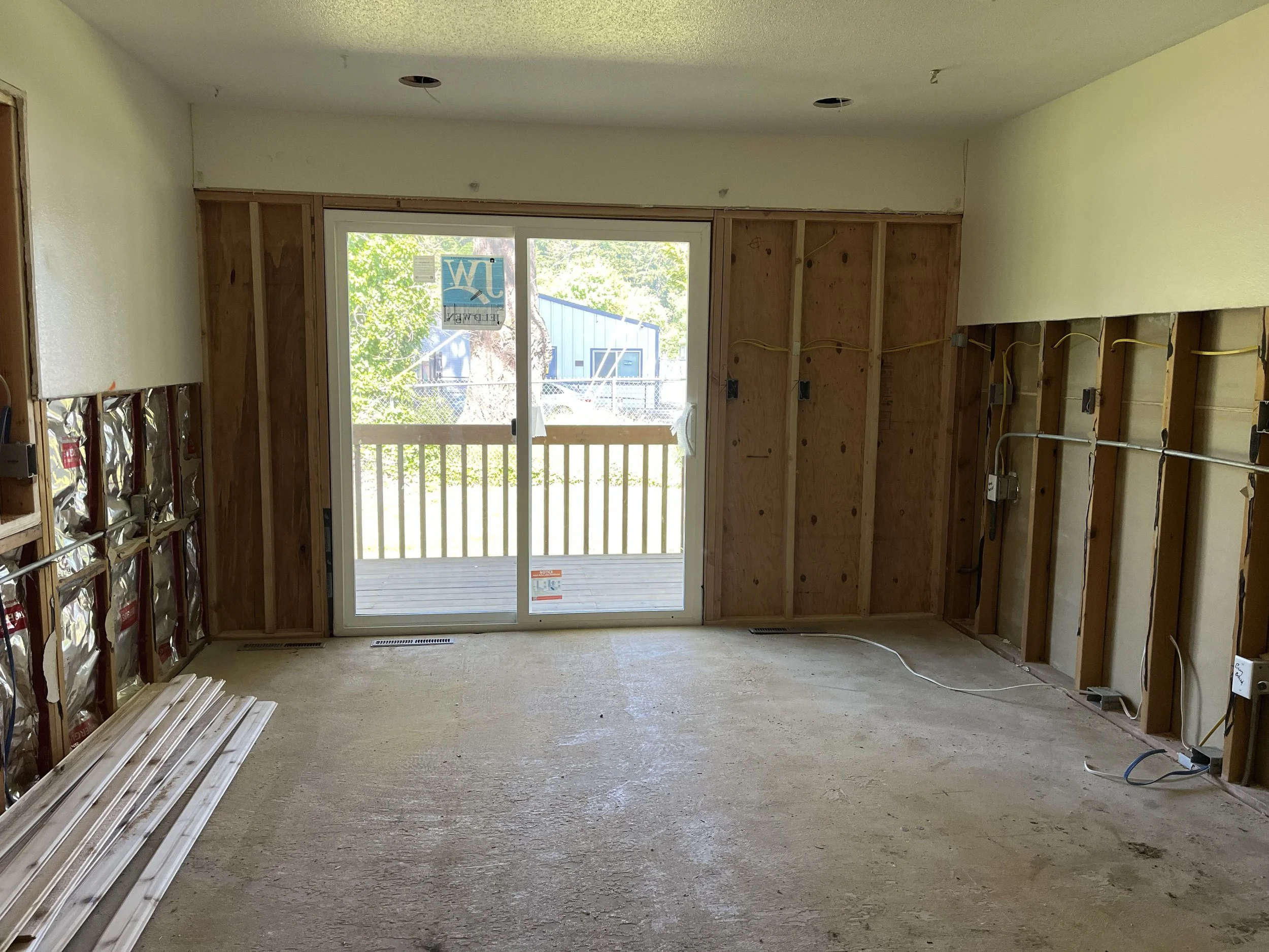 New slider in the future kitchen