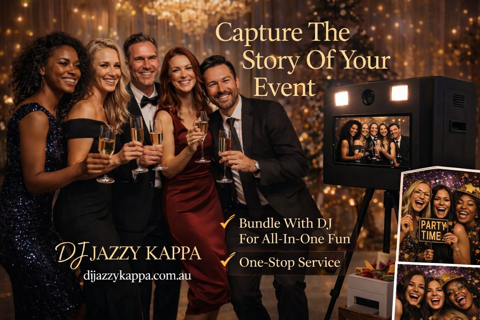 DJ + Photo Booth Hire Sydney: Why Bundling Works (Weddings, Corporate + Parties)
