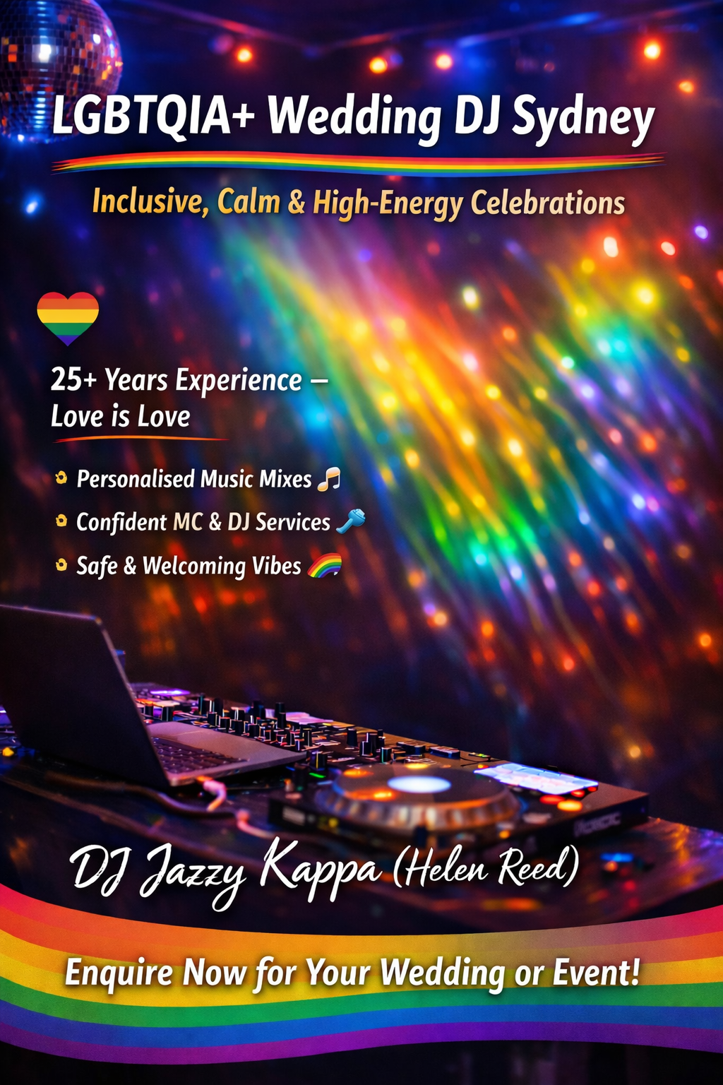 LGBTQIA+ Wedding DJ Sydney: Why the community chooses DJ Jazzy Kappa