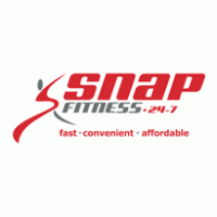 Snap Fitness logo with the tagline 'fast, convenient, affordable'.