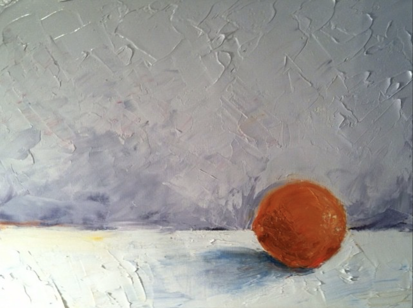 Counter with Ripe Orange