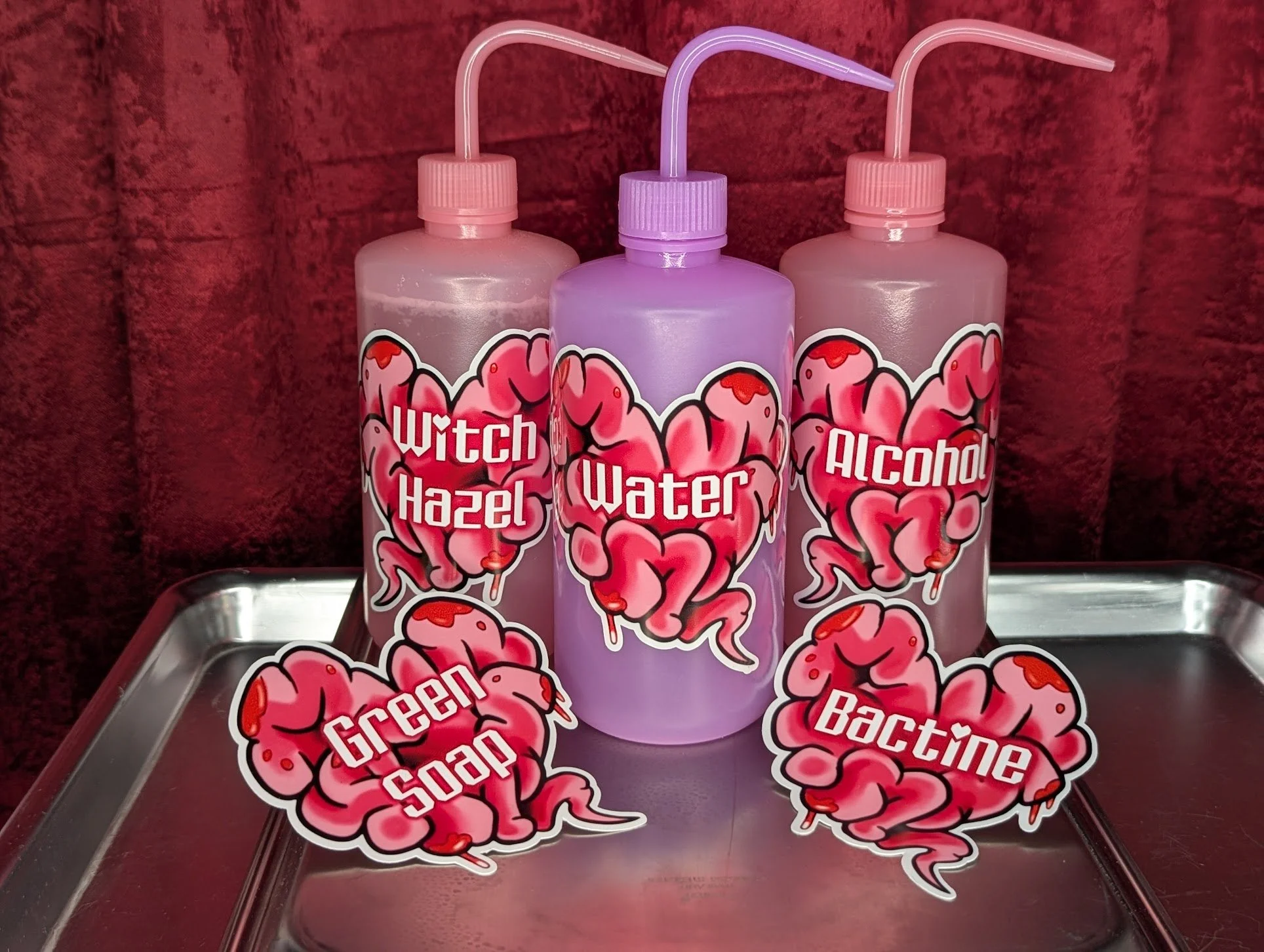 Brain Bottle Stickers