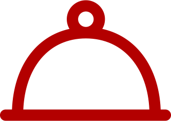Geometric drawing of an outline square with sections divided by vertical, horizontal, and half circle lines.