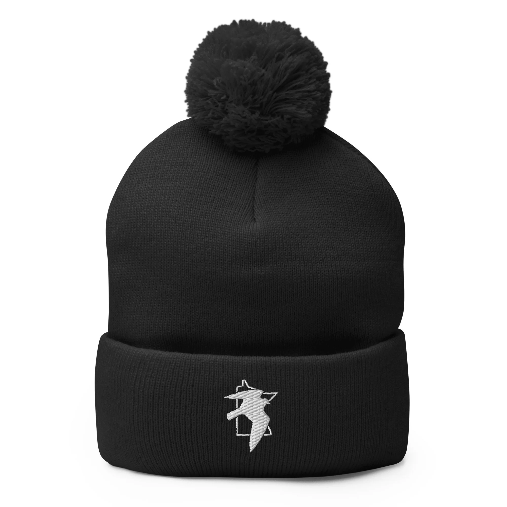 MFA Embroidered Logo Pom-pom Beanie
