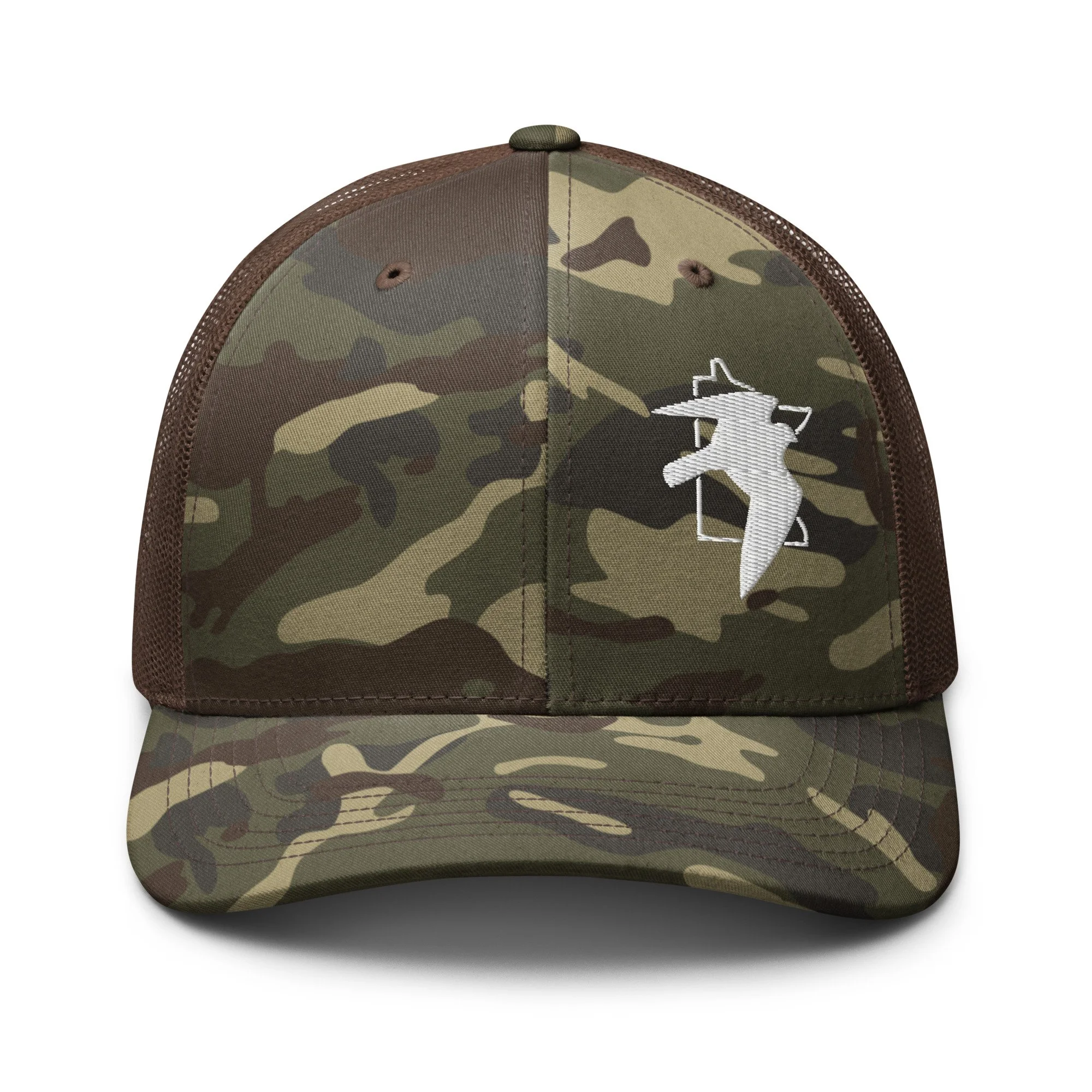 MFA Embroidered Logo Camouflage Trucker Hat