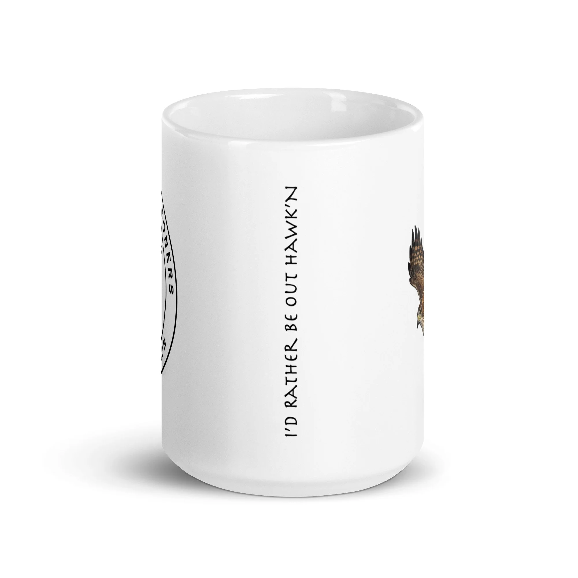 Red Tail Hawk Glossy Mug