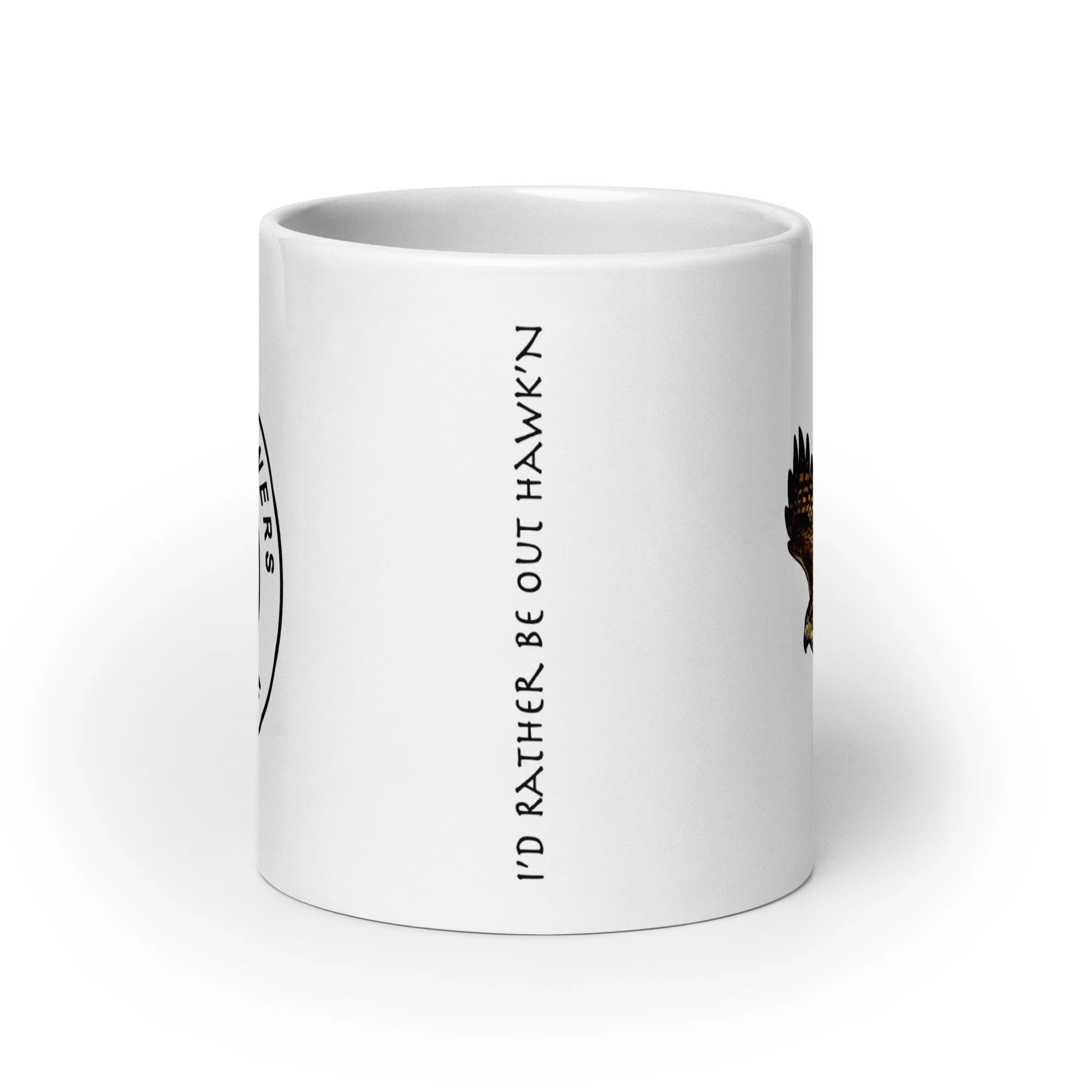 Red Tail Hawk Glossy Mug