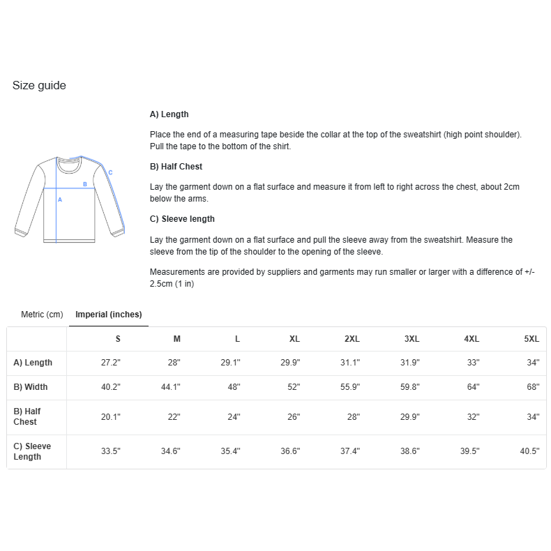 Gildan 18000 Crewneck Unisex Sweater inch.png