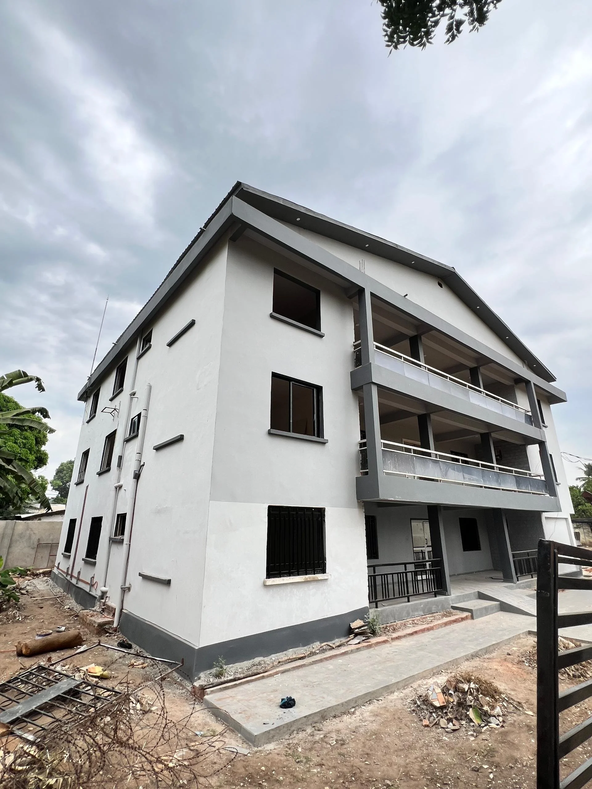 Sunrise Medical Clinic building located near Fajara War Cemetery in The Gambia.