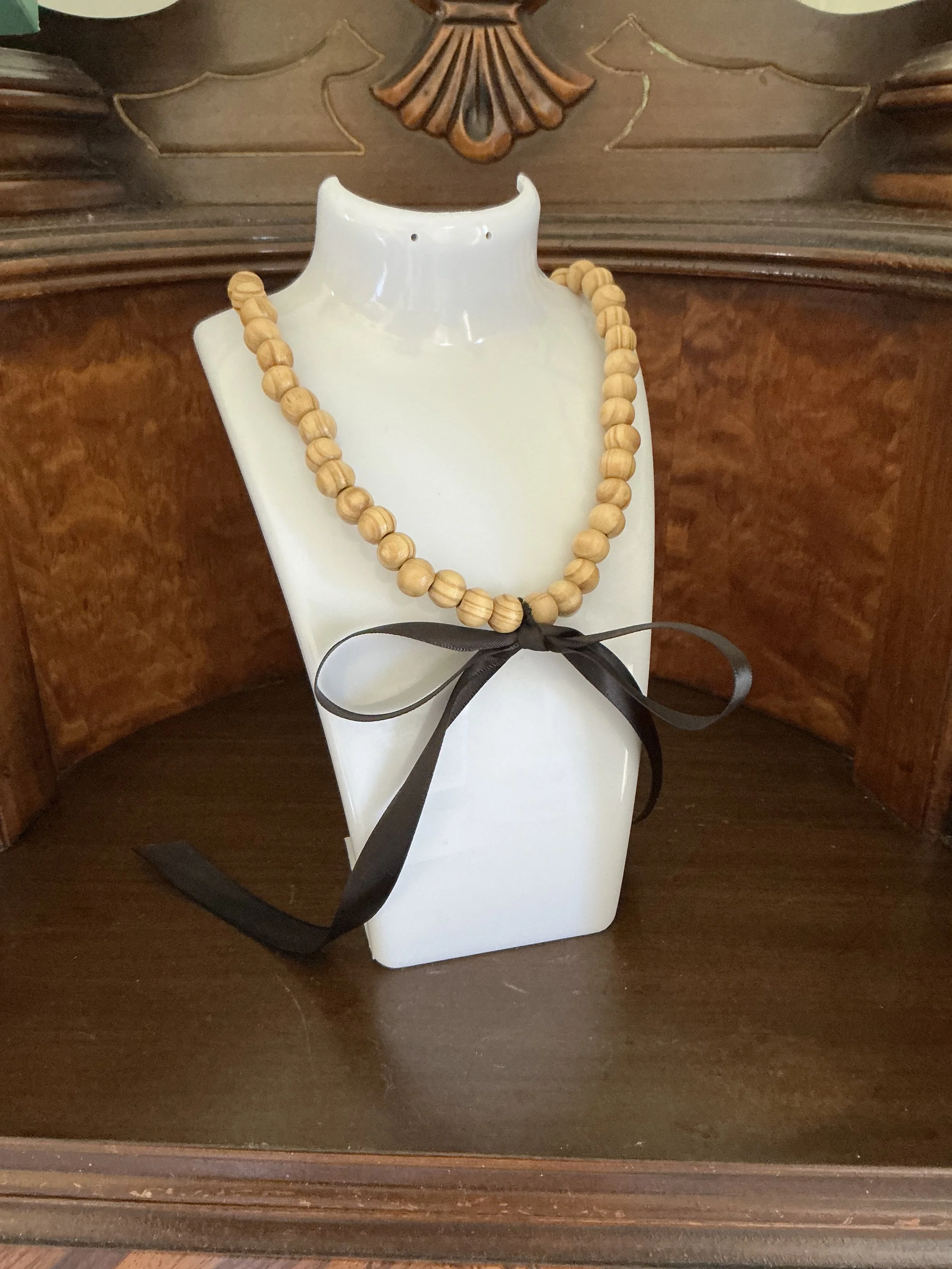 Barnwood Bow Necklace