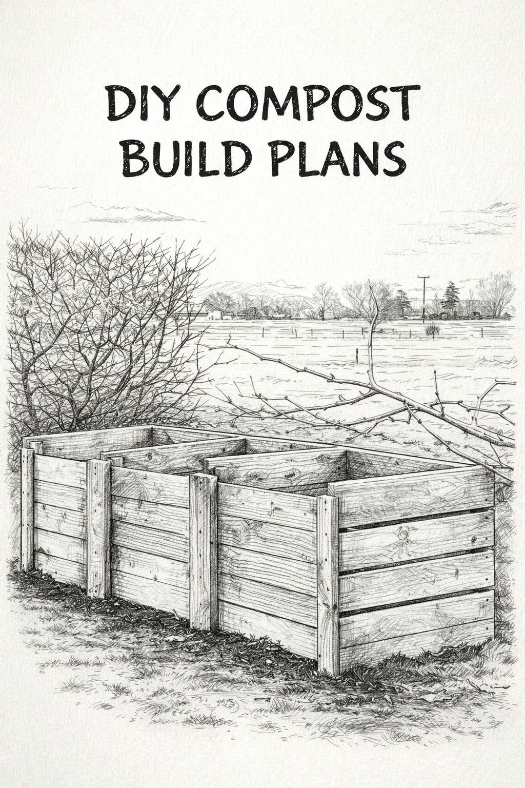 DIY 3 Bay Compost Plans