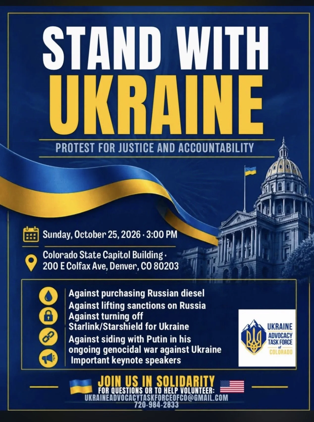 Rally for Ukraine: Colorado Stands Together