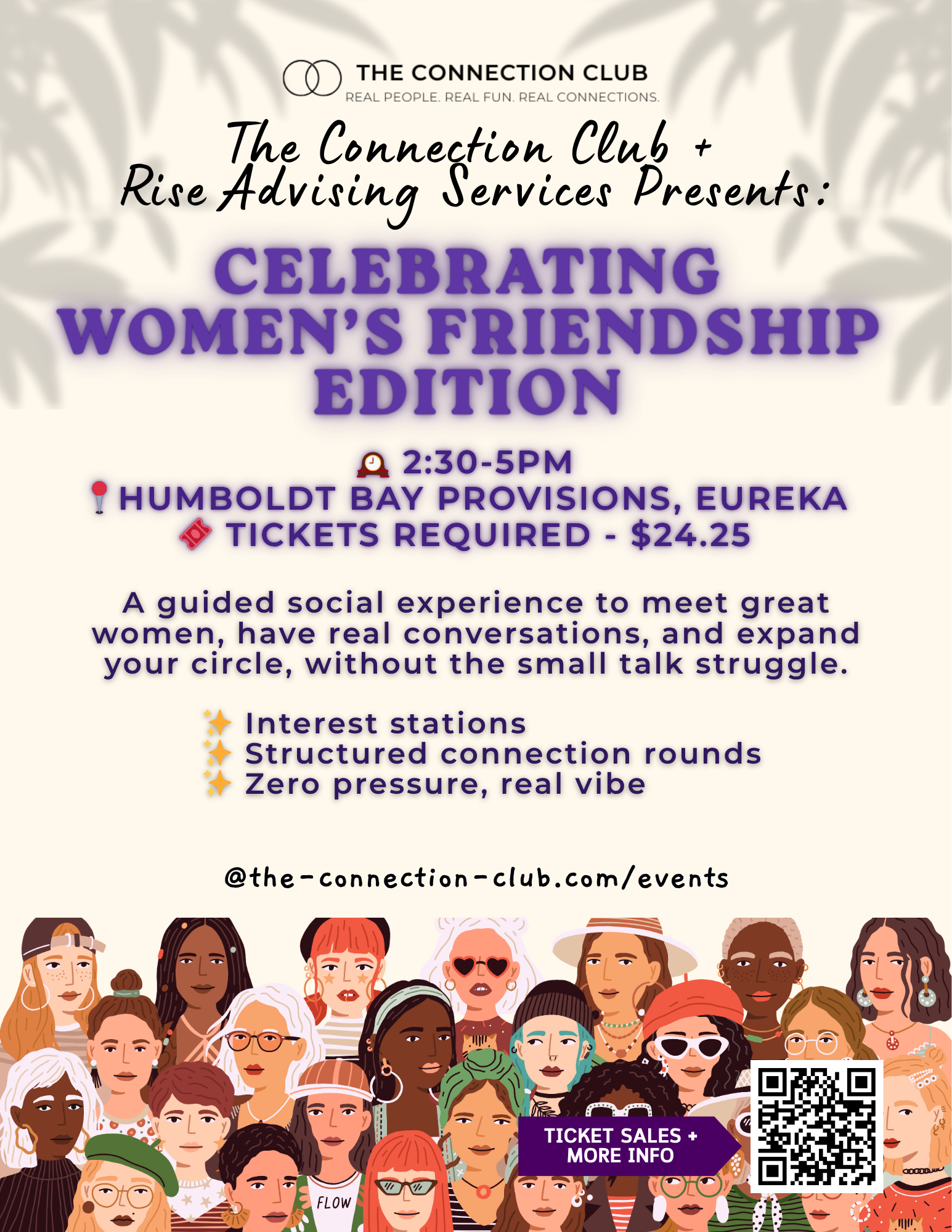 The Connection Club + Rise Advising Services Present: Celebrating Women’s Friendship Edition