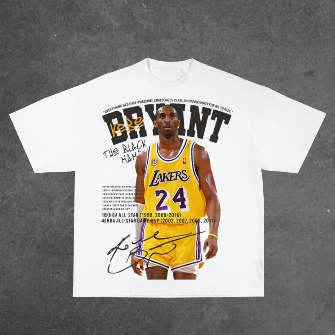 Kobe Bryant Lakers Nba Playoffs Vintage Rap Graphic Tee