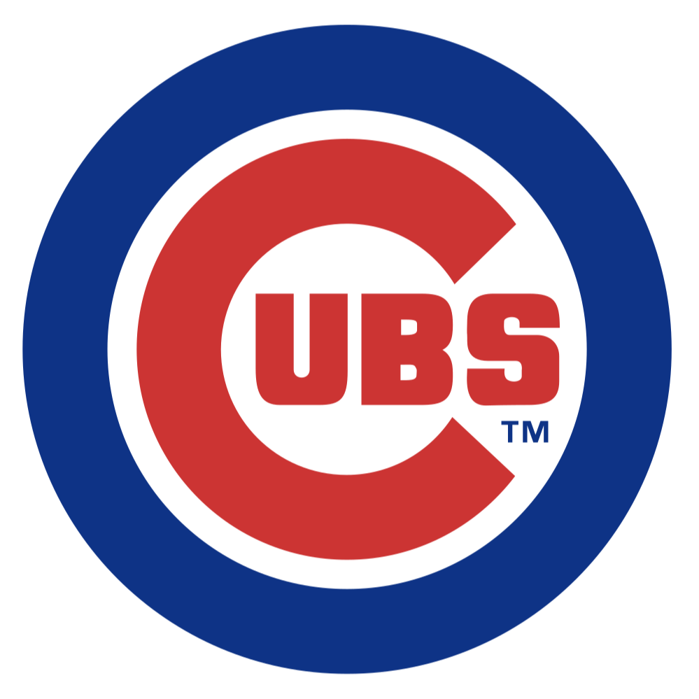 Logo of the Chicago Cubs baseball team, featuring a red 'C' with 'UBS' inside, surrounded by a red and blue circular design.