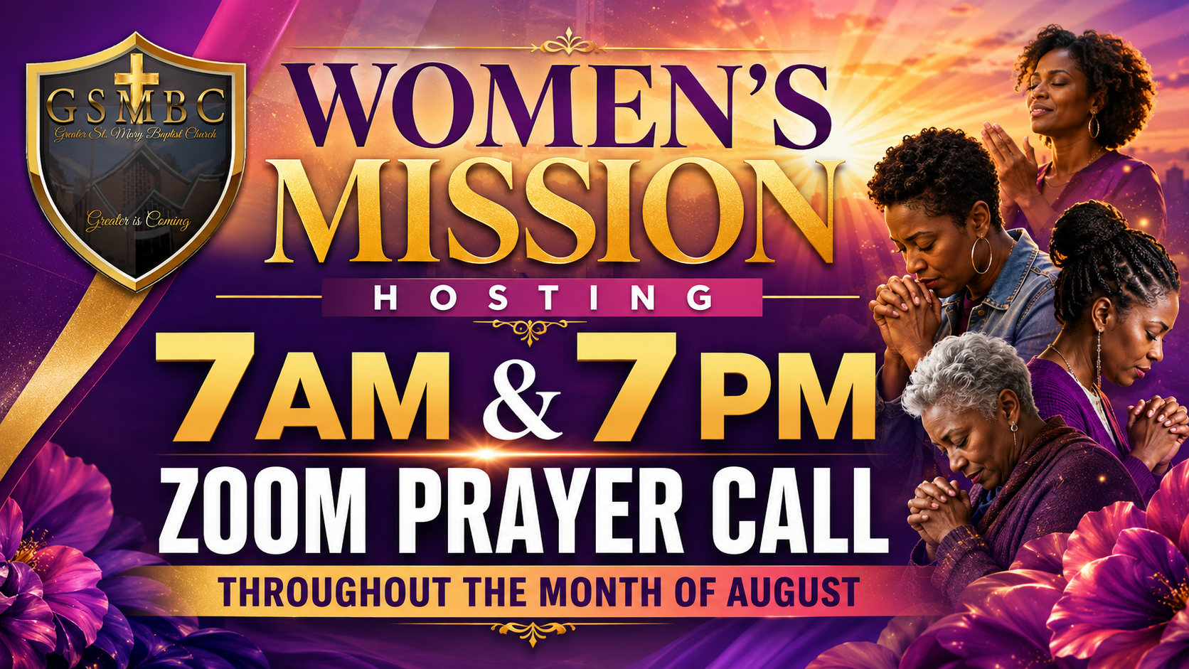 August Zoom Prayer Call 
