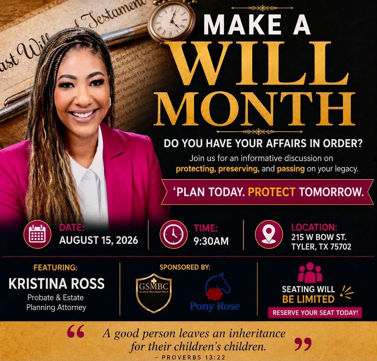 Make a Will Month: Plan Today, Protect Tomorrow