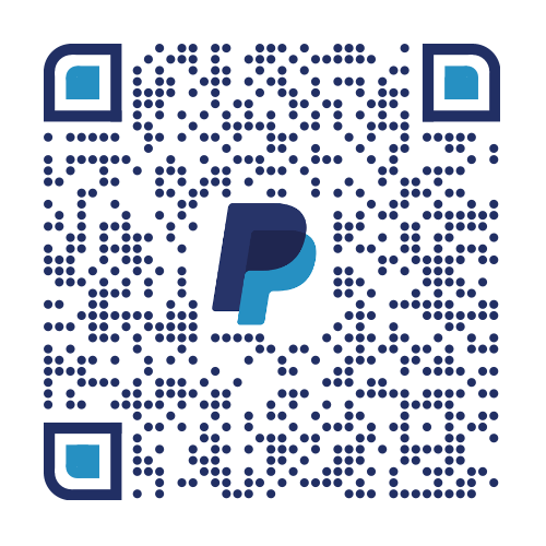 PayPal logo within a QR code.