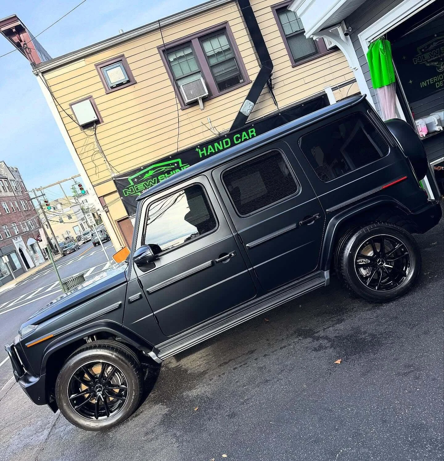 Exterior hand wash at New Shine Auto