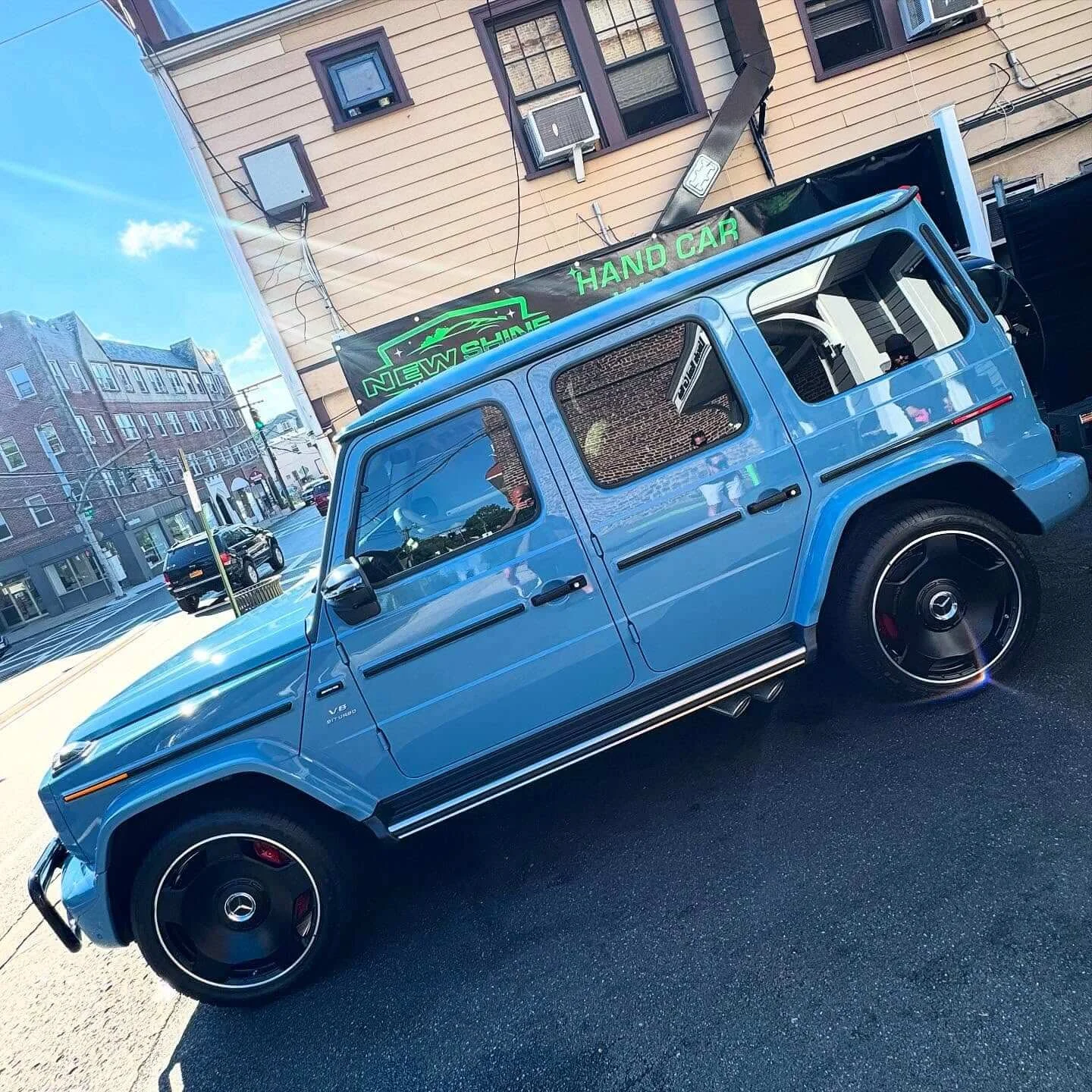 Detailed luxury vehicle interior