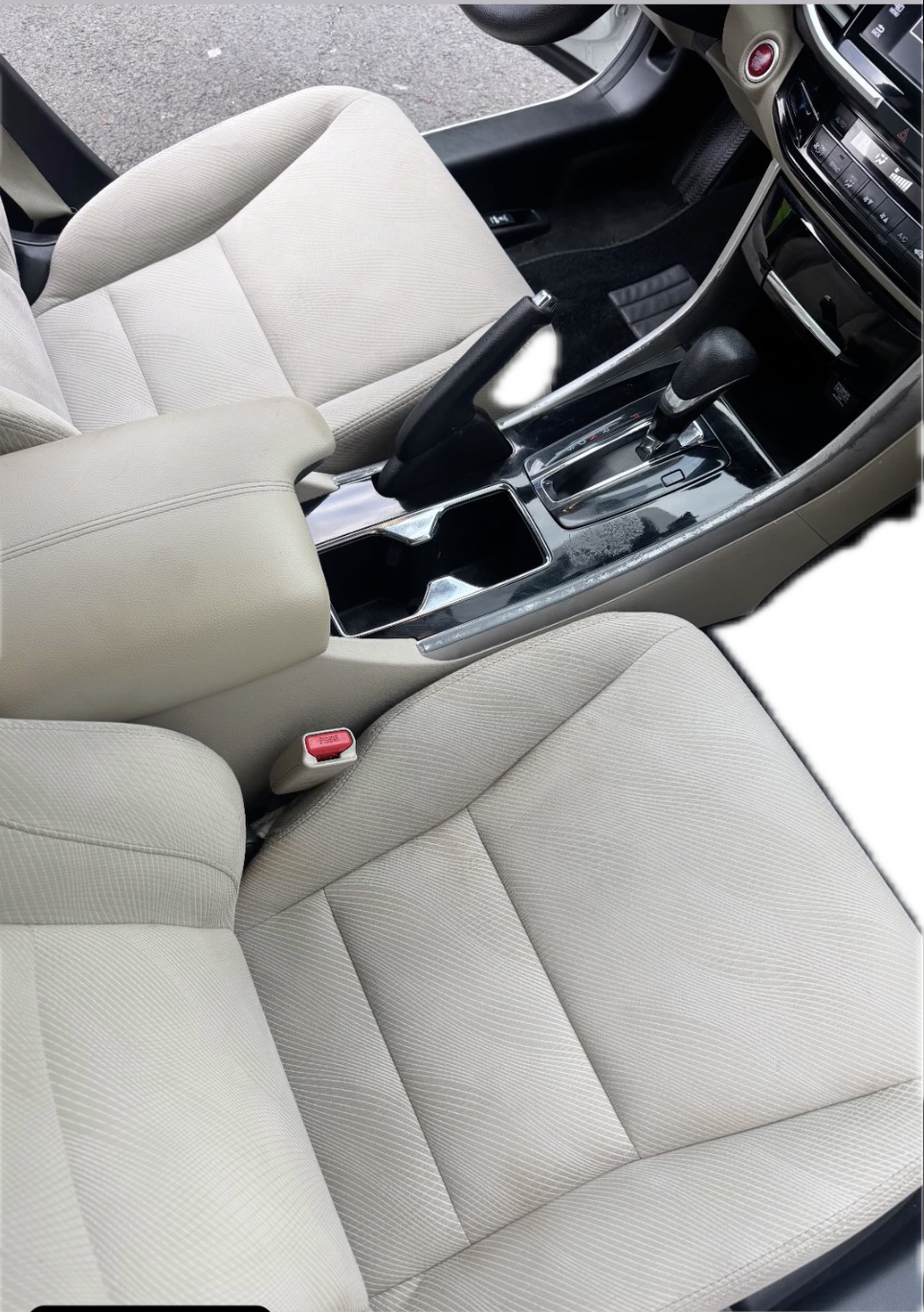 Before and after car detailing