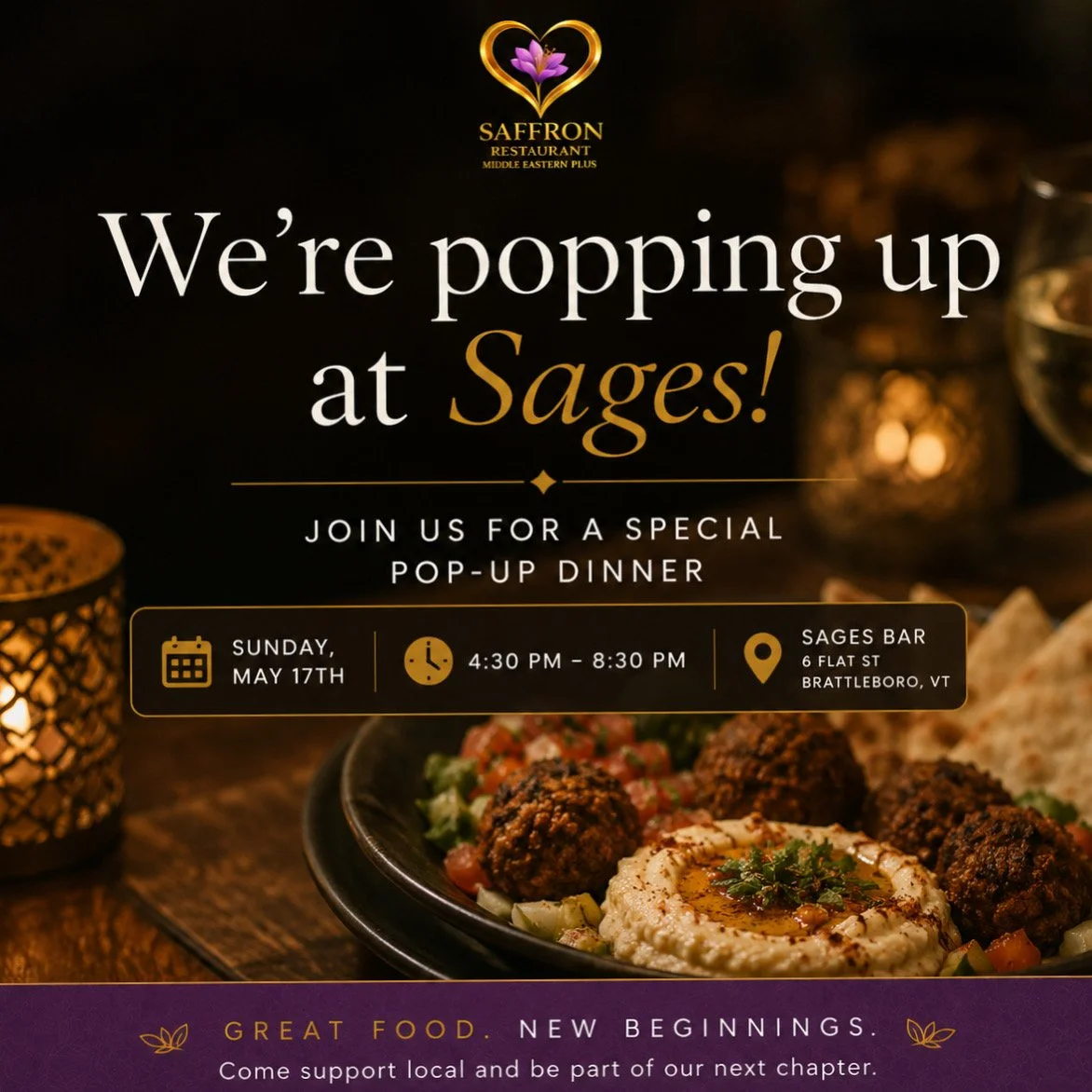 Saffron Restaurant Pop-Up Blog Post