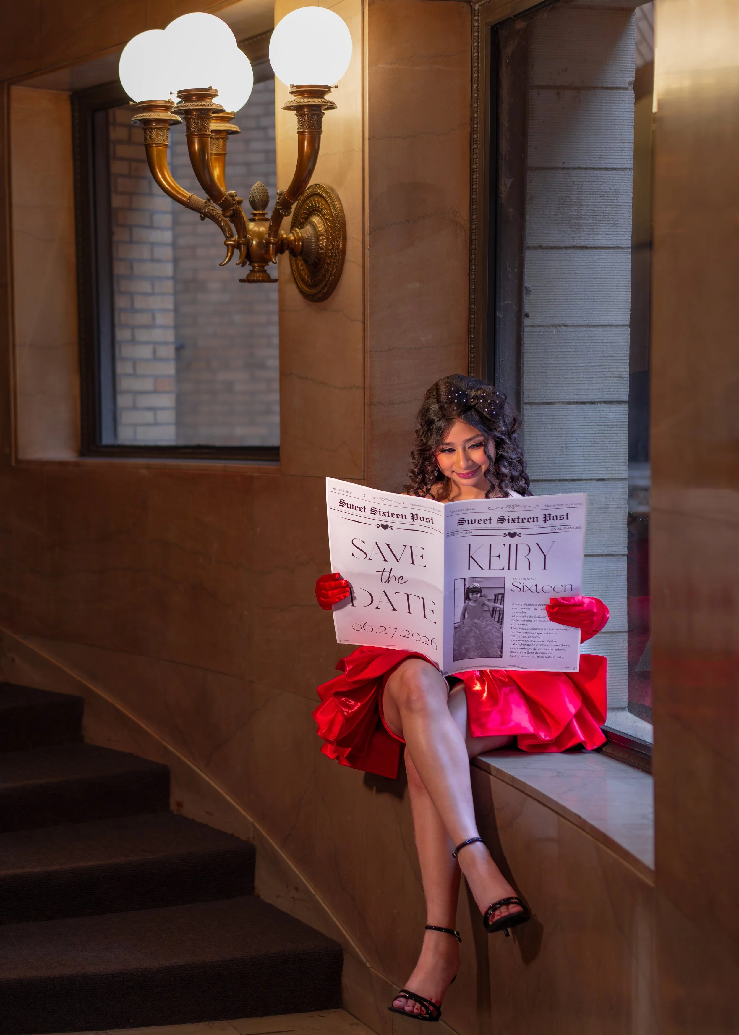 Sweet sixteen editorial portrait session Chicago