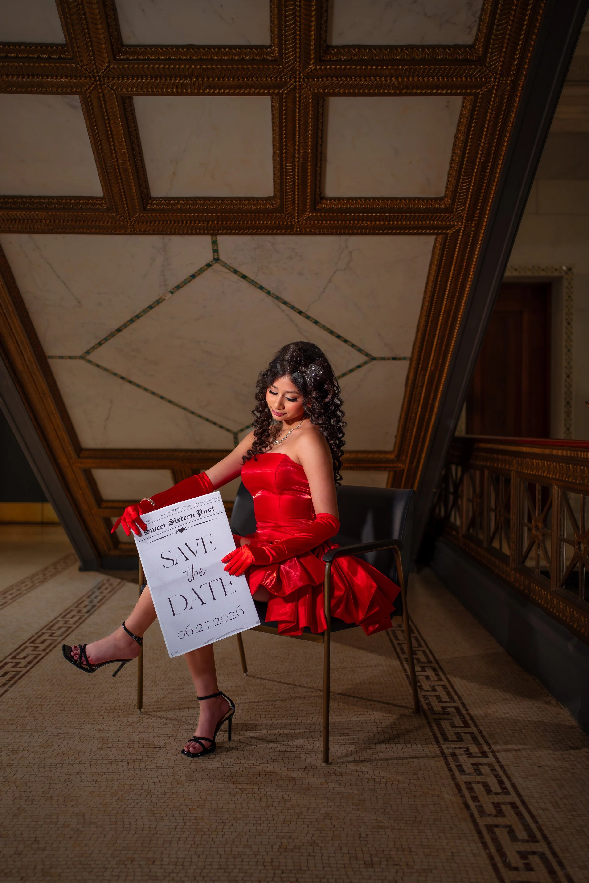 Sweet sixteen editorial portrait session Chicago