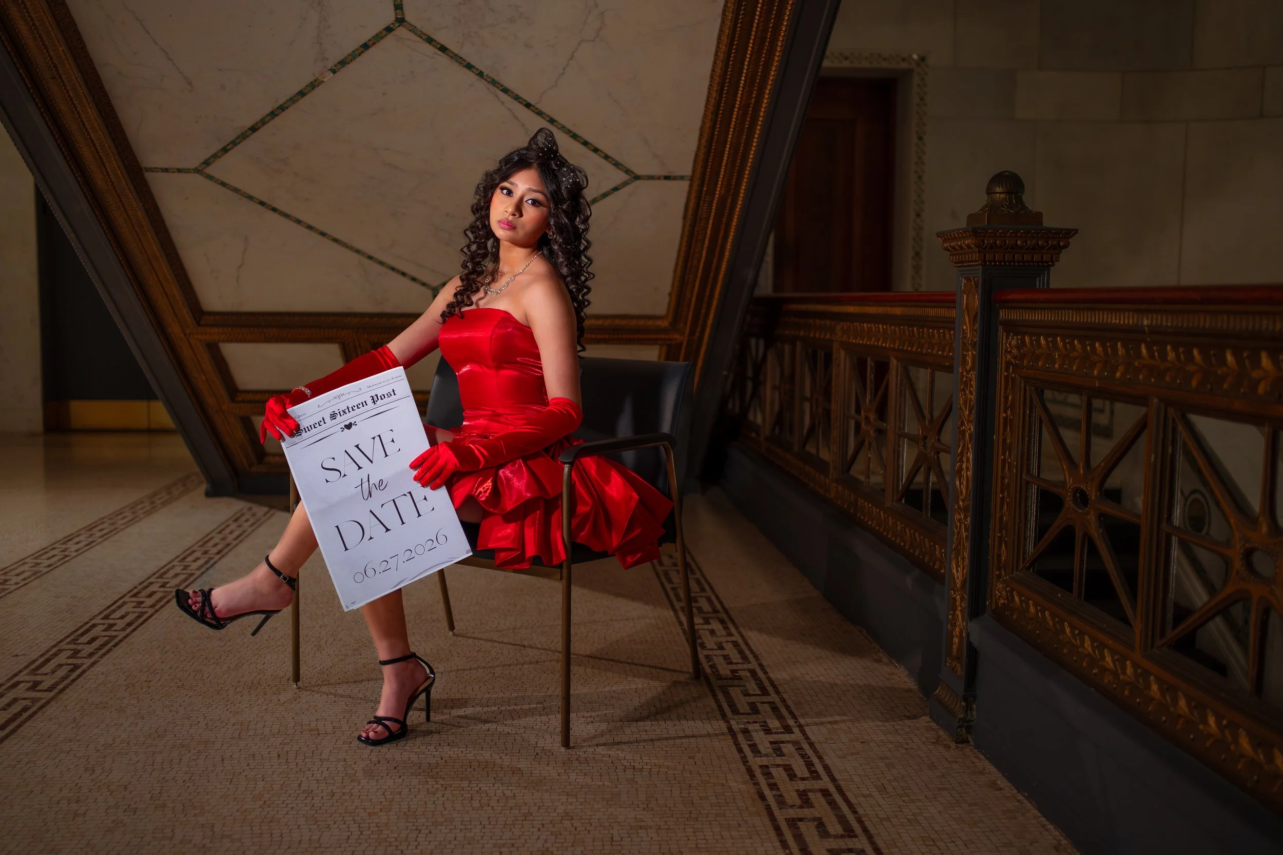 Sweet sixteen editorial portrait session Chicago