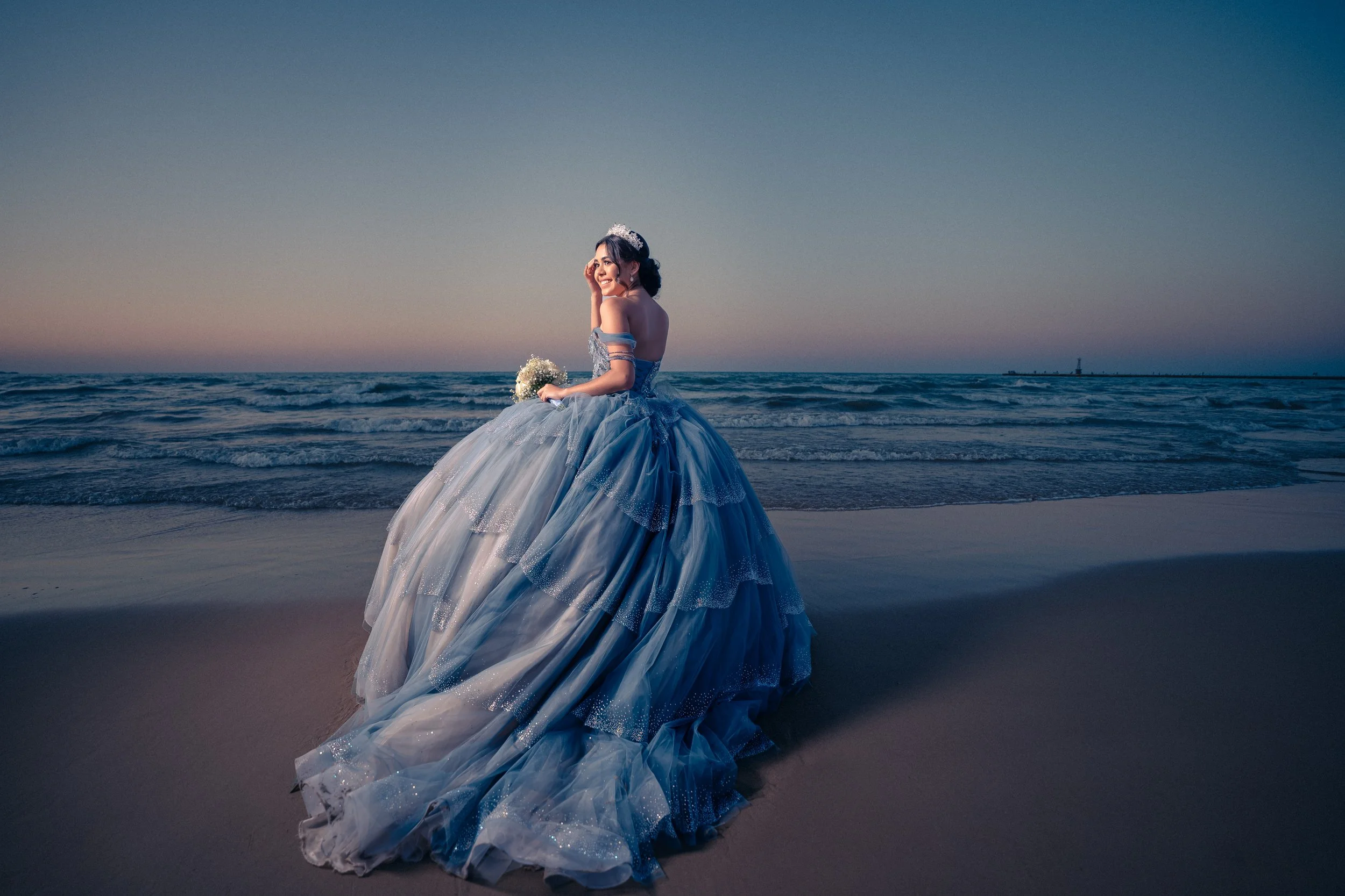 quinceañera en la playa
