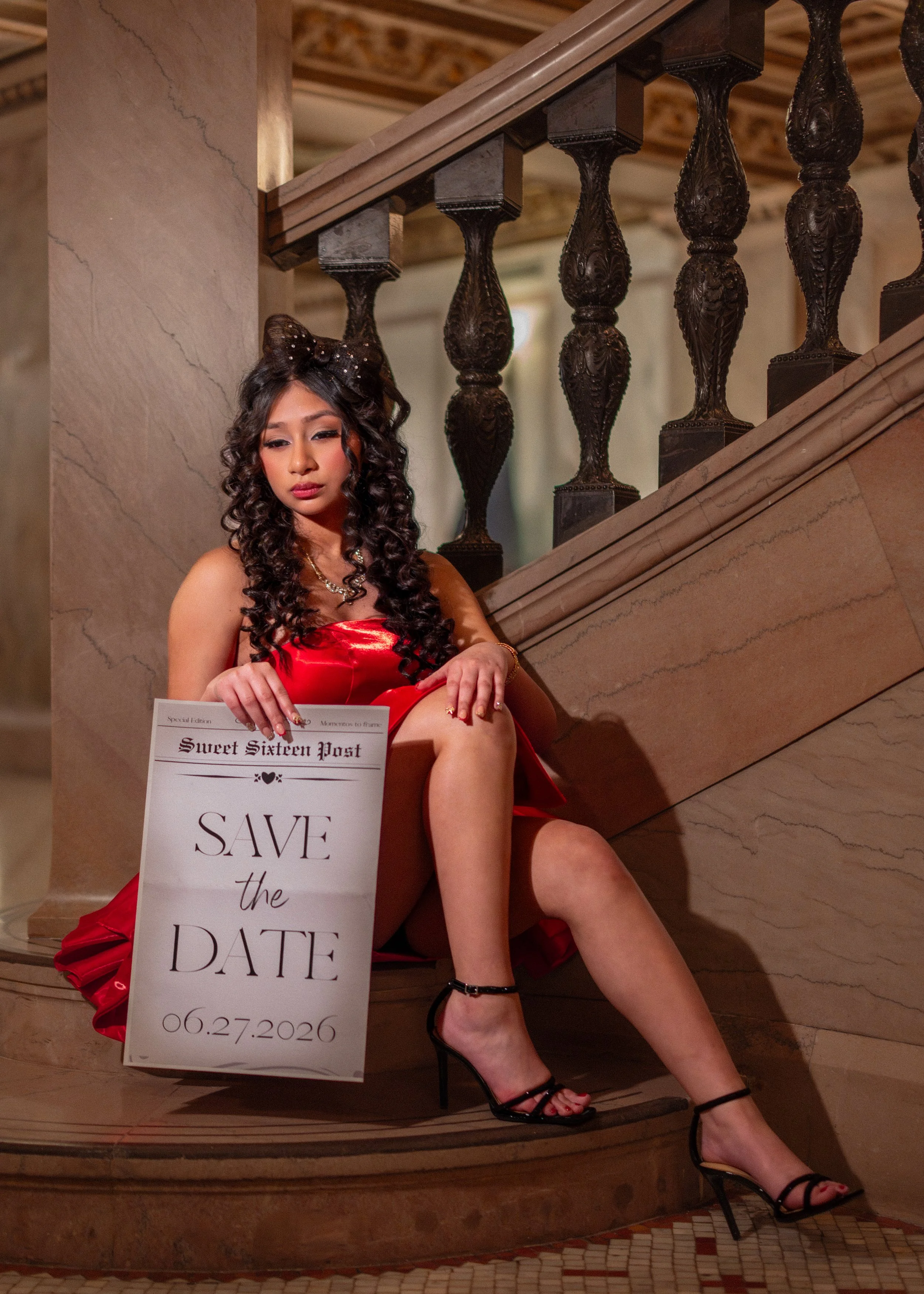 Sweet sixteen editorial portrait session Chicago