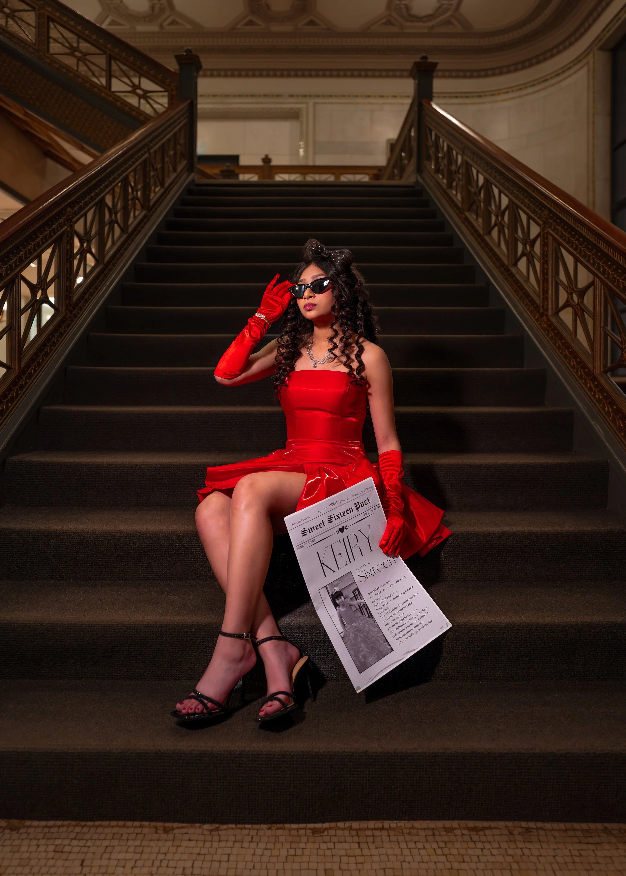 Sweet sixteen editorial portrait session Chicago