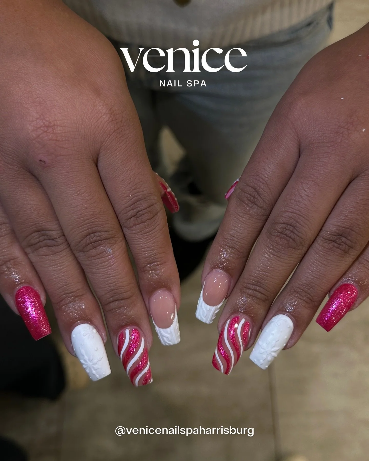 pinkmas 💗🎄

Come check us out! Walk-ins &amp; appointments welcome 🫶
📞 Call to book: +1 (980) 258-0597
📍 Located: Harris Square (Next to Publix)
4031 Harris Square Dr Harrisburg, NC  28075

We offer Acrylic, Dip Powder, Gel-X, Builder Gel, and N