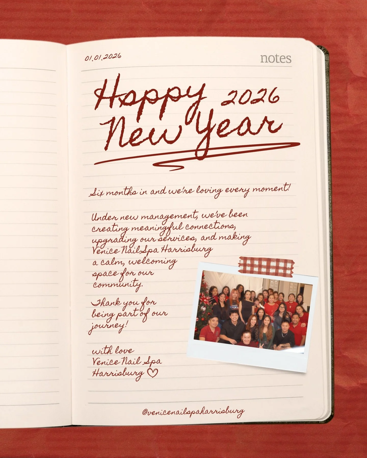 Six months under new management and we couldn&rsquo;t be more grateful! 💅✨ We&rsquo;ve loved connecting with our amazing clients, upgrading our services, and creating a welcoming space for our community. We have so much in store for you, and we can&