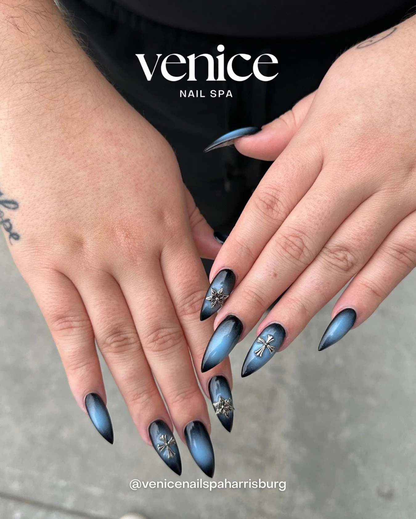 Blue Airbrush🦋

Nails by: @sue_nails_art 

Come check us out! Walk-ins &amp; appointments welcome 🫶
📞 Call to book: +1 (980) 258-0597
📍 Located: Harris Square (Next to Publix)
4031 Harris Square Dr Harrisburg, NC  28075

We offer Acrylic, Dip Pow