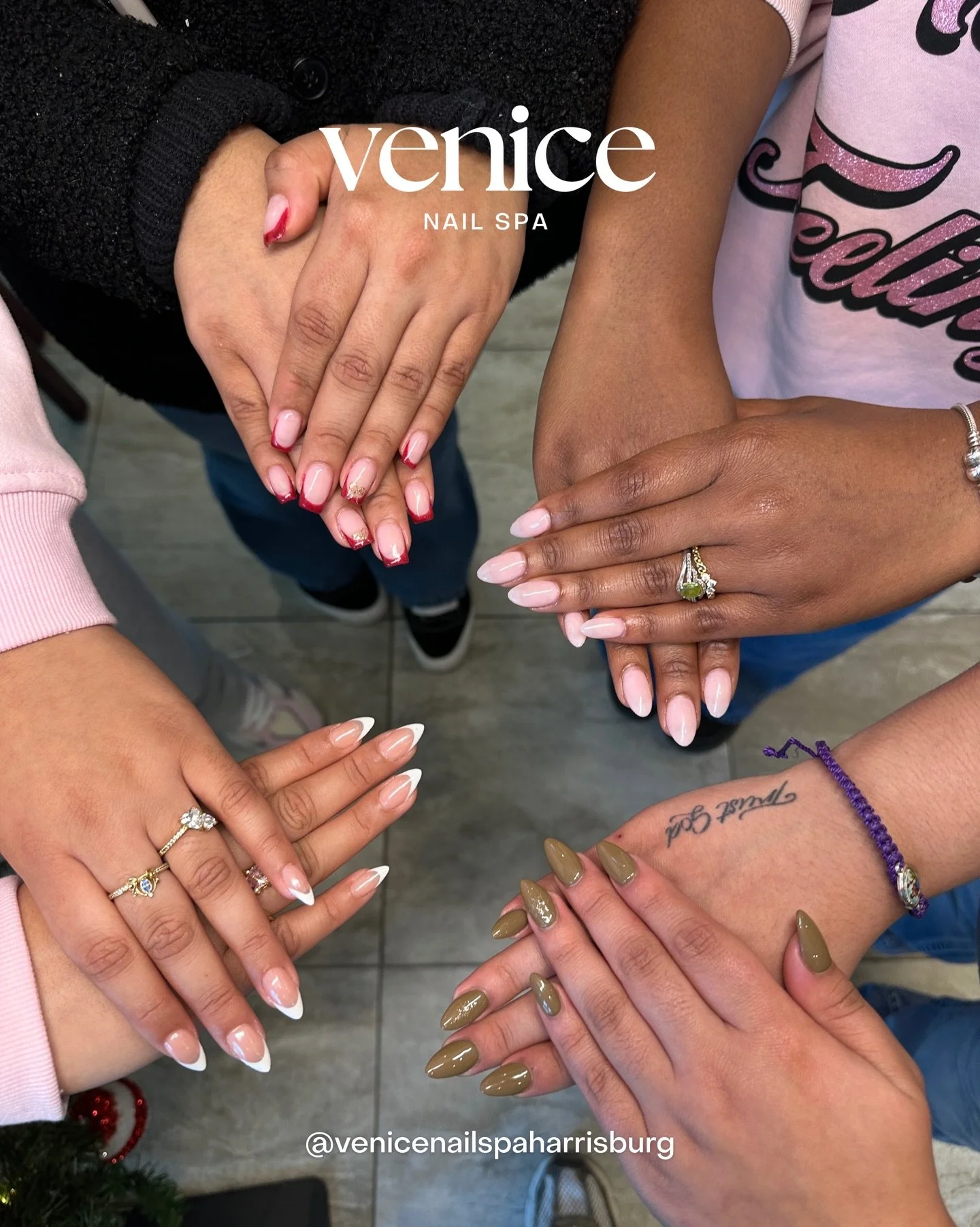 Pretty from every angle.

Come check us out! Walk-ins &amp; appointments welcome 🫶
📞 Call to book: +1 (980) 258-0597
📍 Located: Harris Square (Next to Publix)
4031 Harris Square Dr Harrisburg, NC  28075

We offer Acrylic, Dip Powder, Gel-X, Builde