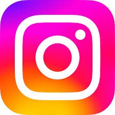 Instagram logo with a gradient background of pink, purple, and orange.