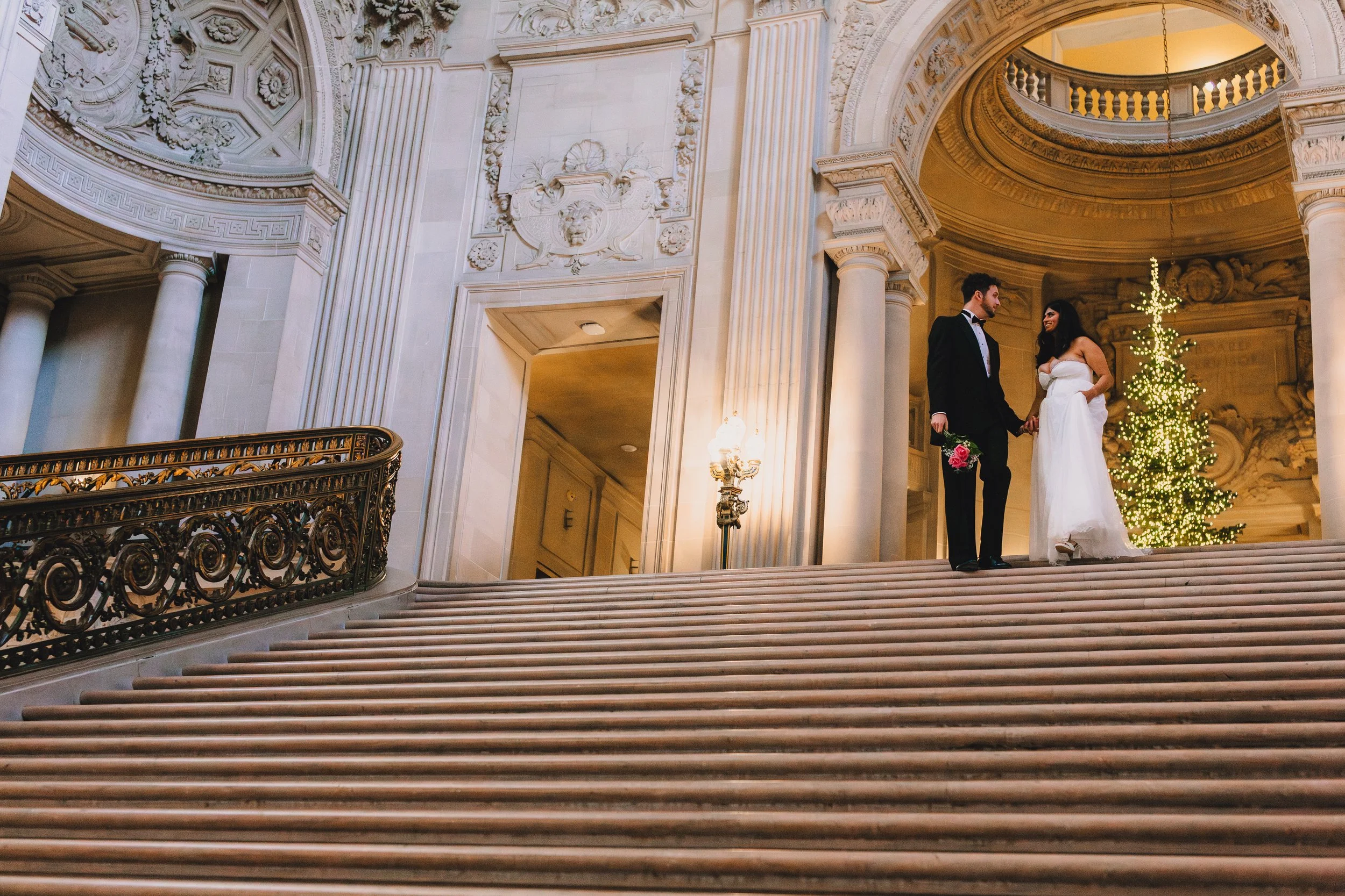 Iconic San Francisco City Hall Staircase