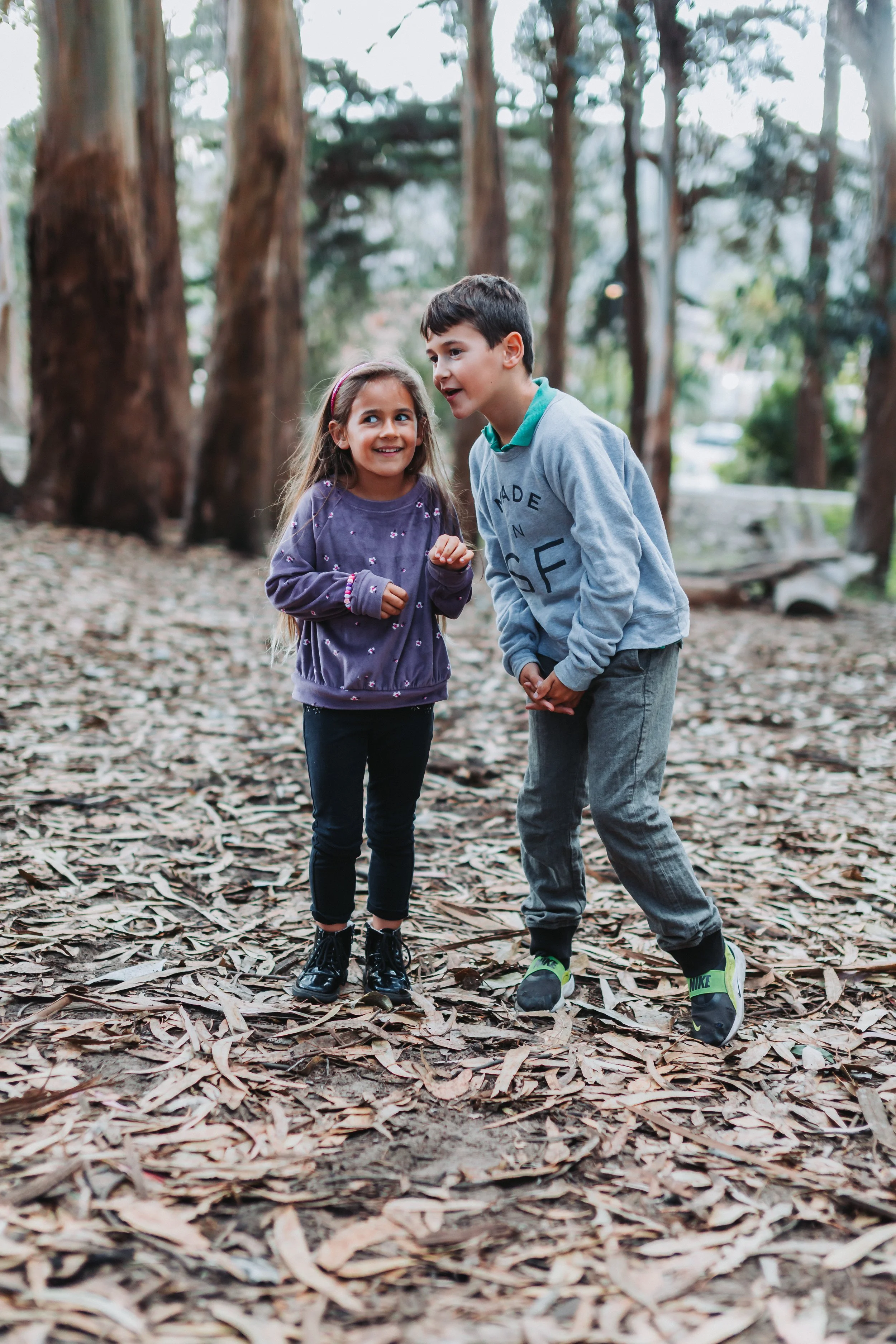 Kids having fun in Park Presidio