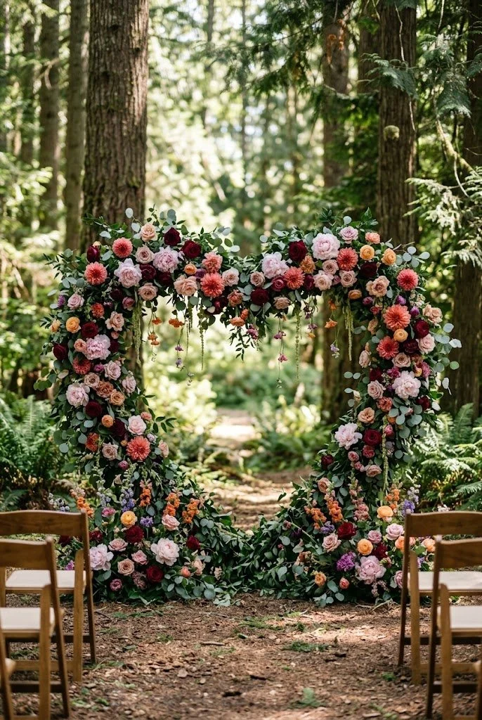 Stainless Steel Heart Wedding Arch