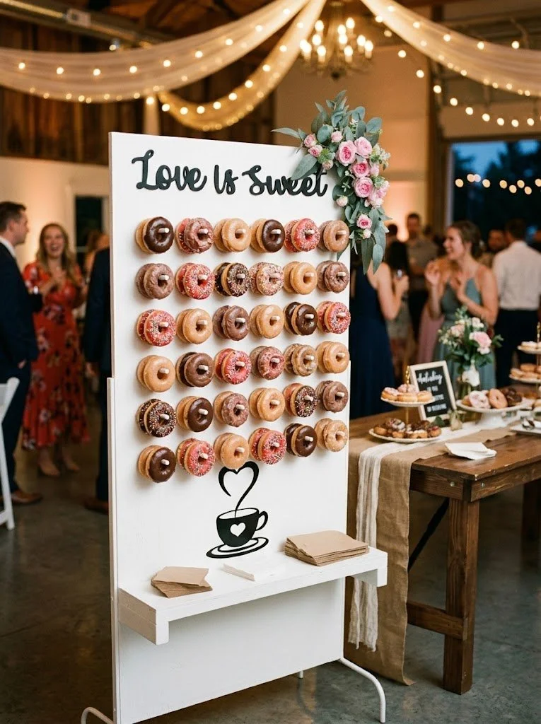 "Love Is Sweet" Donut Wall