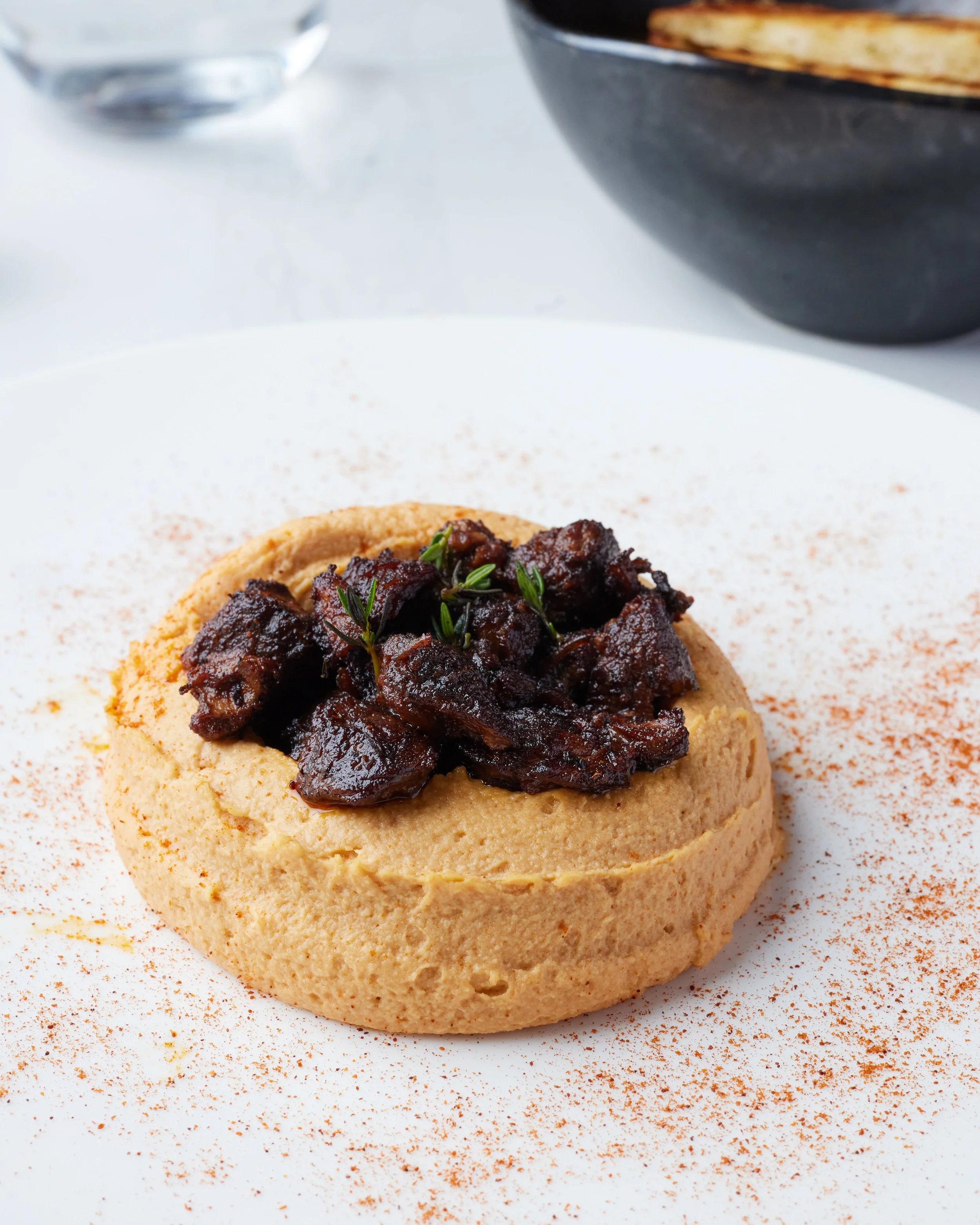 High-end culinary photography in New York City for luxury brands.