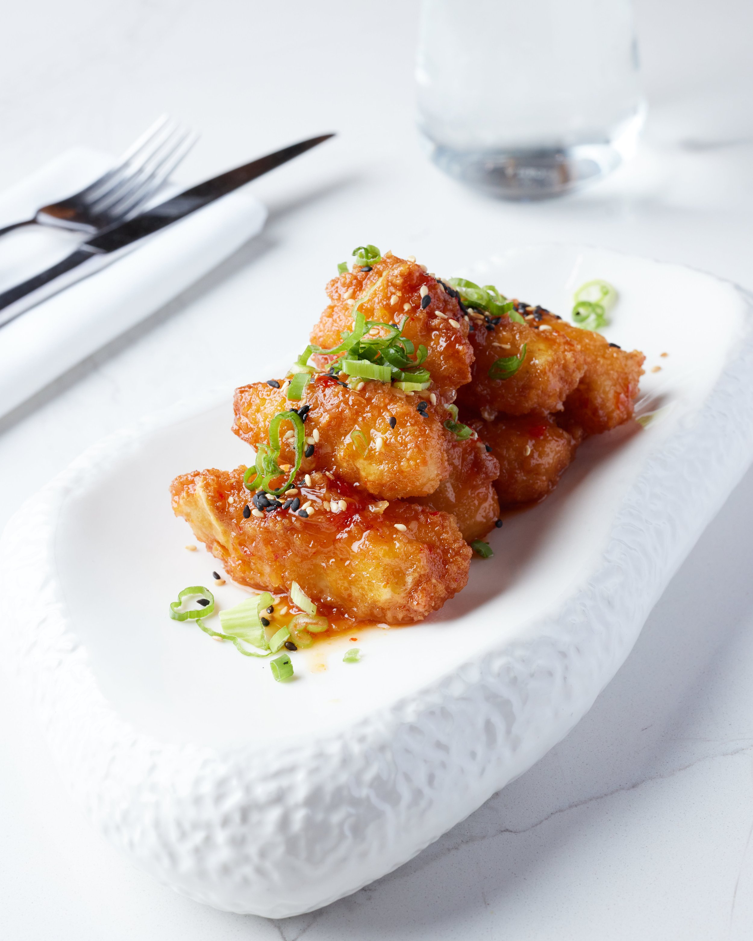 Professional NYC food photographer specializing in luxury restaurant branding.