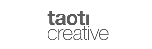 Taoti Creative logo in black and white