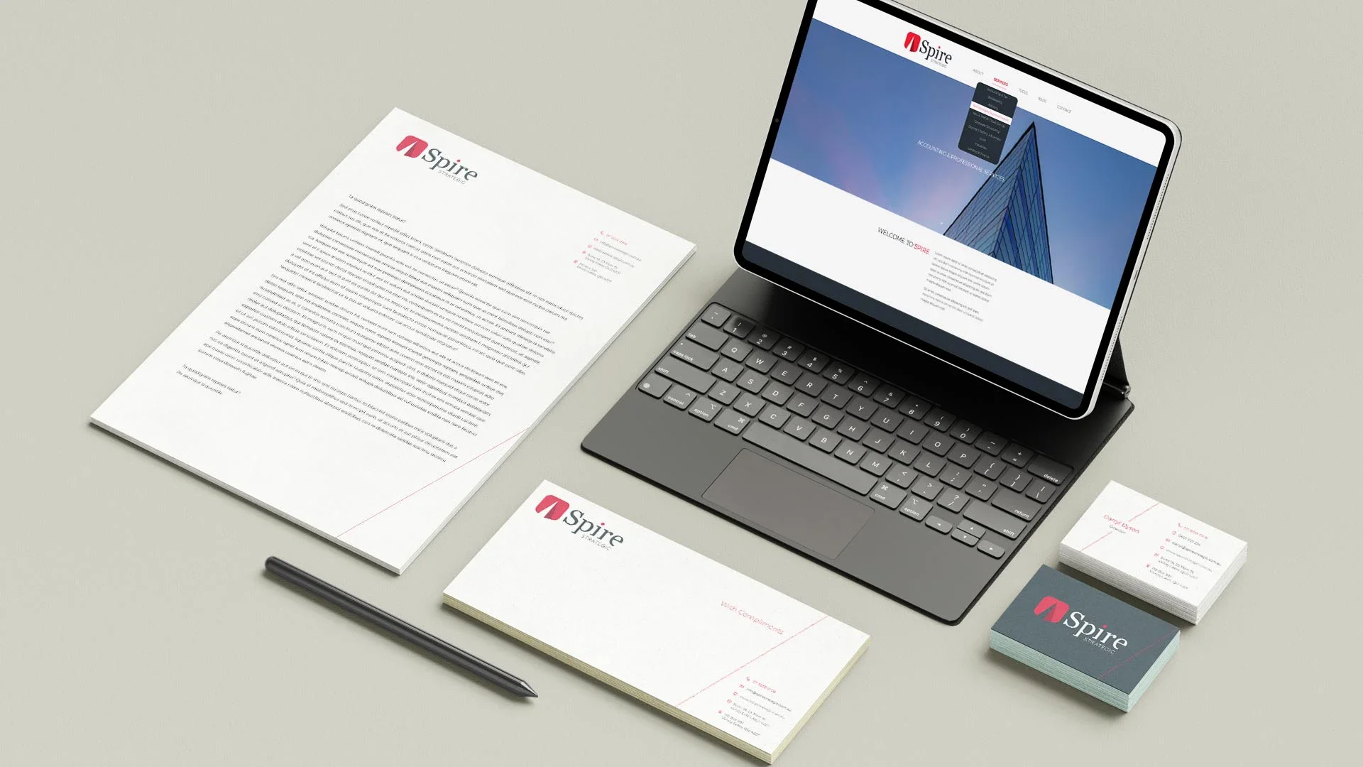 Fintegy Financial website and corporate stationary
