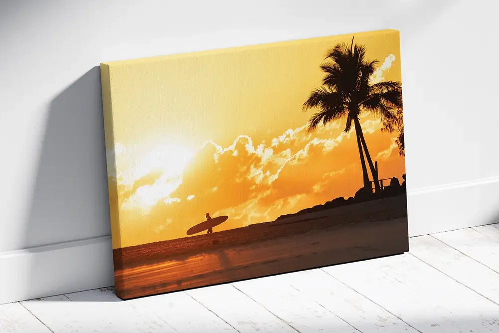 Image shows an example of a canvas print.