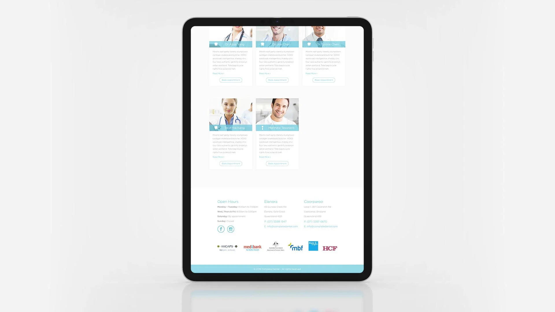Complete Dental website