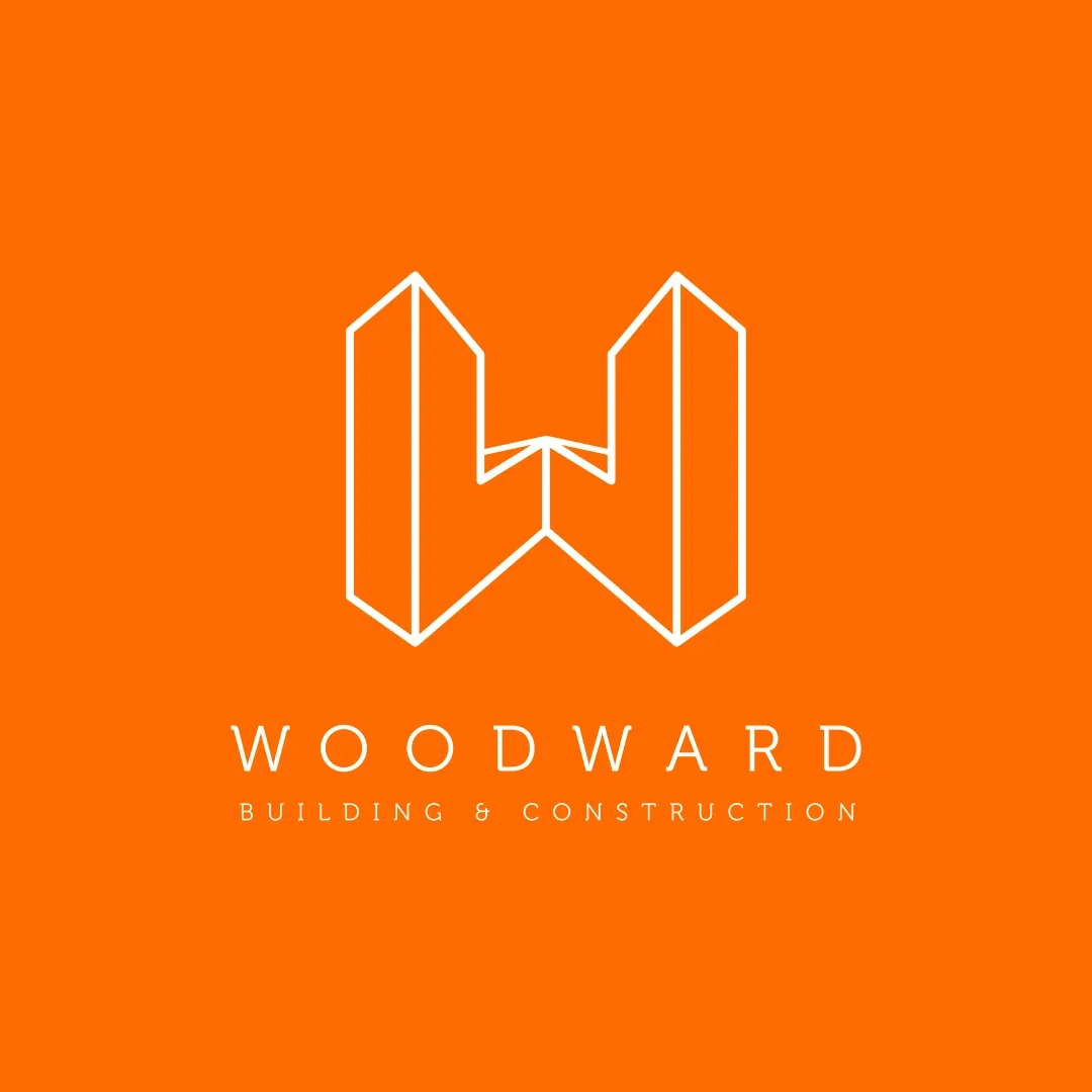 Woodward Building & Construction logo design